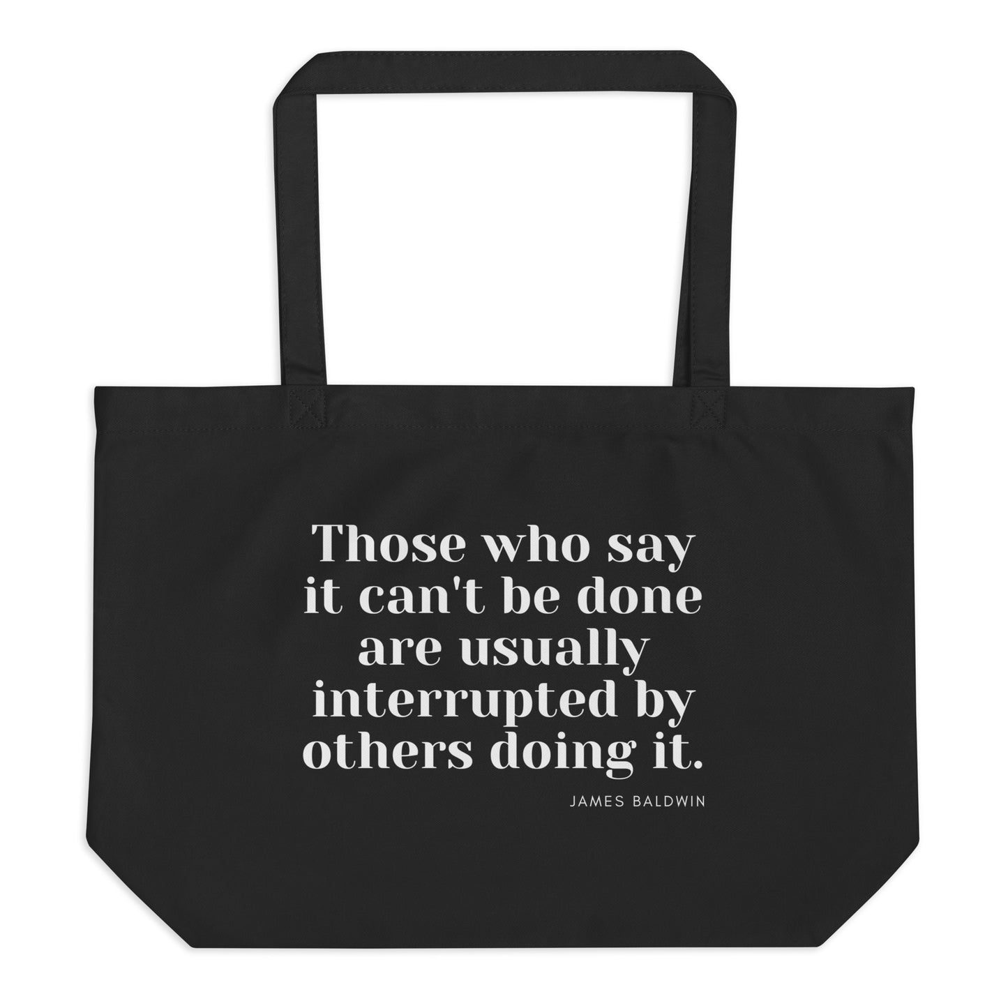 Large organic tote bag