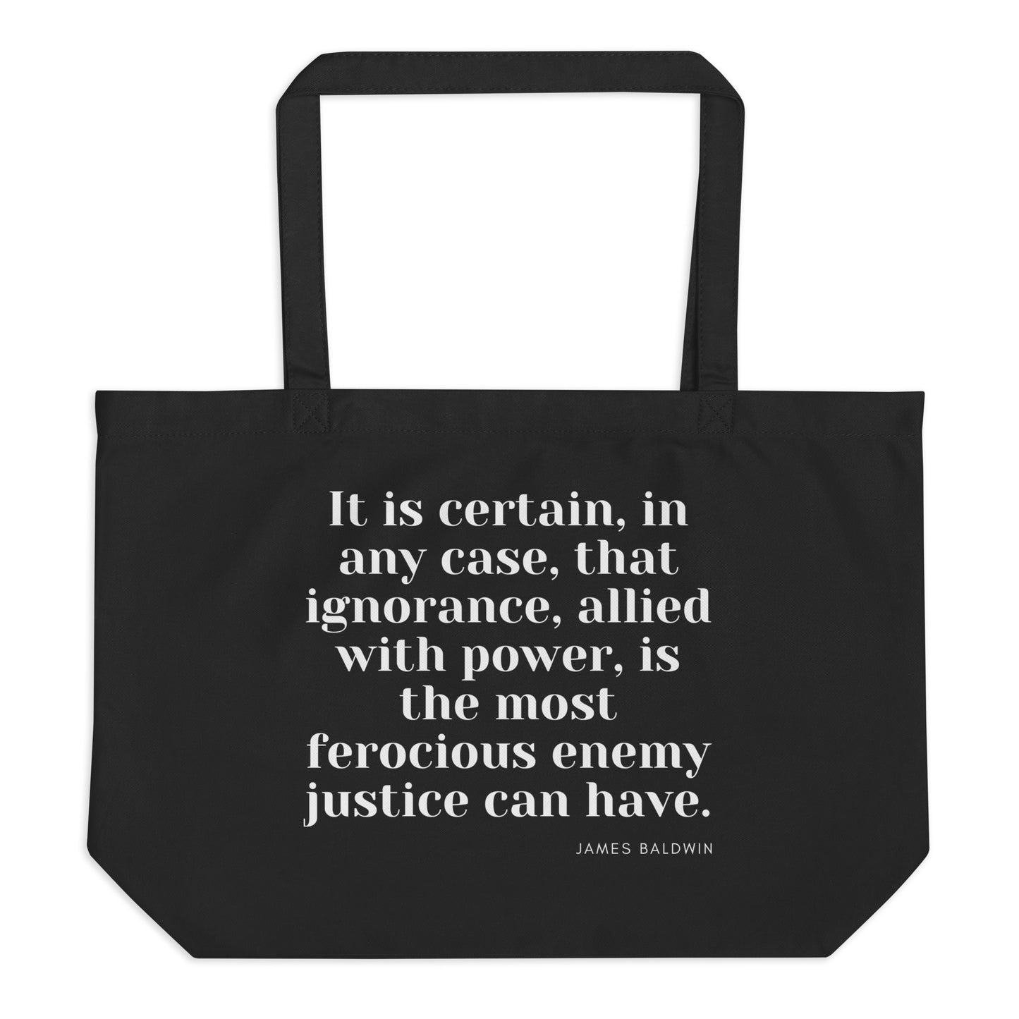Large organic tote bag
